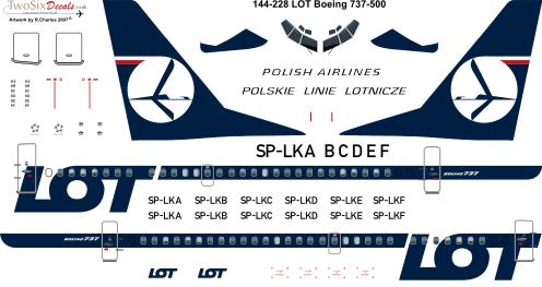 Boeing 737-500 (LOT)  144-228