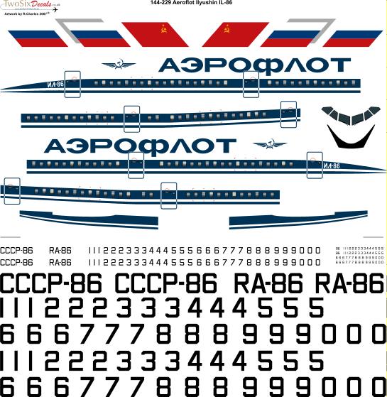 Ilyushin IL86 (Aeroflot) 144-229