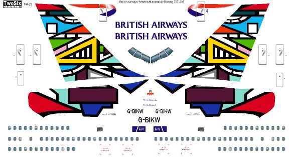 Boeing 757-200 (British Airways " Martha Masanabo" ) 144-23