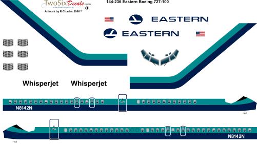 Boeing 727-100 (Eastern) 144-236