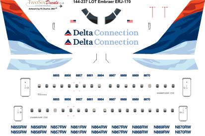 Embraer EMB170 (Delta) 144-238