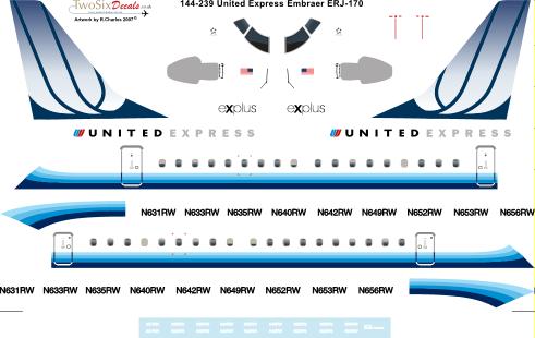 Embraer EMB170 (United) 144-239