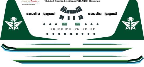 Lockheed VC130 Hercules (Saudia - OC) 144-242