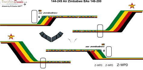 BAe146-200 (Air Zimbabwe)  144-249