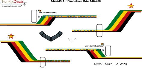 BAe146-200 (Air Zimbabwe) 144-249