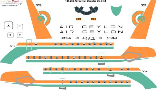 Douglas DC8-50 (Air Ceylon) 144-250