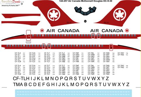 Douglas DC9-30 (Air Canada) 144-257