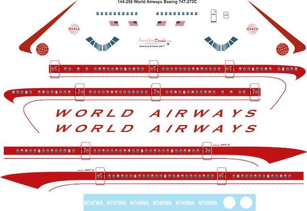 Boeing 747-200C (World Airways) 144-258