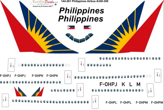 Airbus A340-300 (Philippines) 144-261