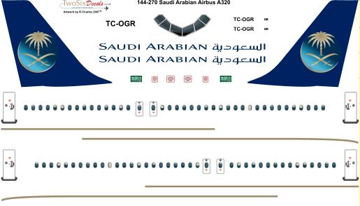 Airbus A320 (Saudia)  144-270