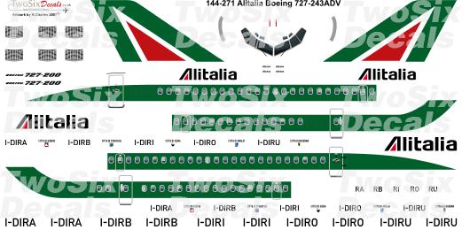 Boeing 727-200ADV (Alitalia) 144-271