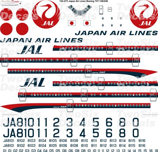 Boeing 747-200 (JAL Delivery Scheme) 144-273