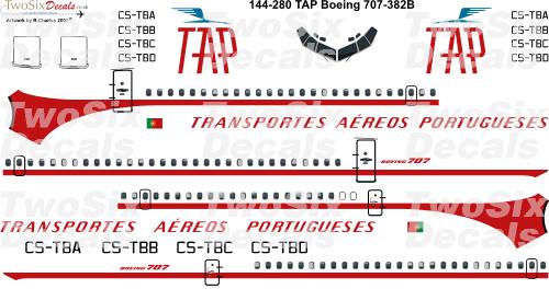 Boeing 707-320B (TAP Delivery Scheme) 144-280