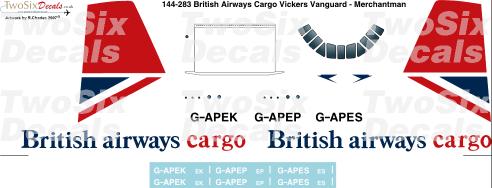 Vickers Vanguard Merchantman (BA Cargo) 144-283