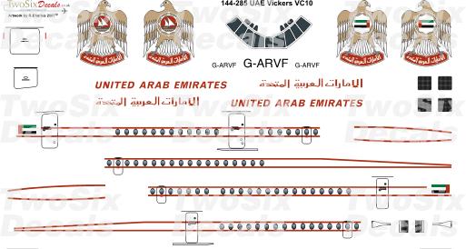 Vickers VC10 United Arab Emirates UAE) 144-285