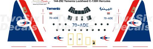 Lockheed C130 Hercules (Yemenia) 144-292