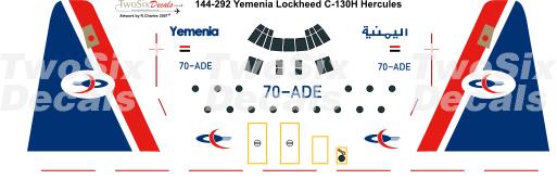 Lockheed C130 Hercules (Yemenia)  144-292