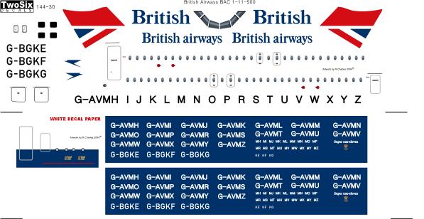 BAC 1-11 srs500 (British Airways)  144-30