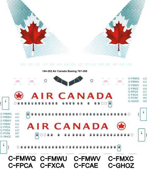 Boeing 767-300 (Air Canada)  144-302