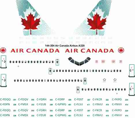 Airbus A320 (Air Canada)  144-304