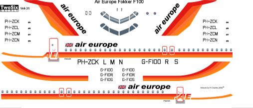Fokker F100 (Air Europe) 144-31