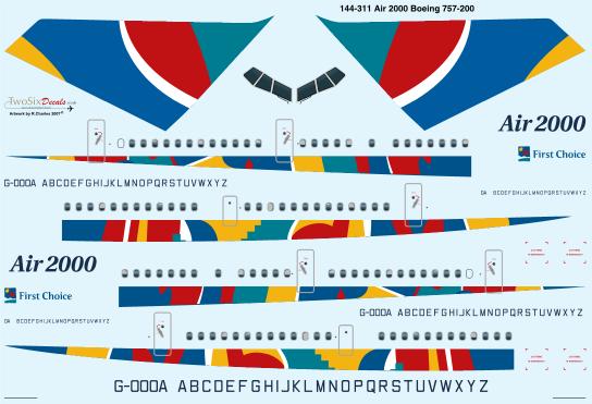 Boeing 757-200 (Air 2000)  144-311