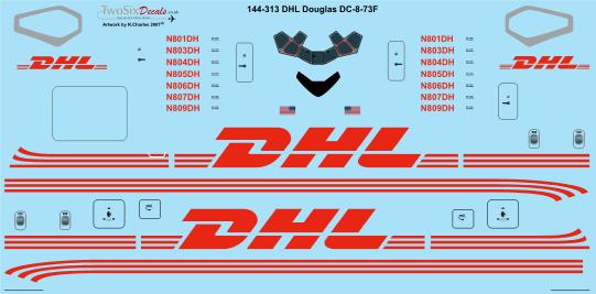 Douglas DC8-73F (DHL) 144-313