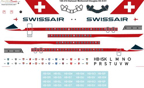 Douglas DC9-50 (Swissair Delivery Scheme)  144-314