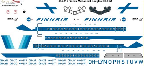Douglas DC9-50 (Finnair) 144-315