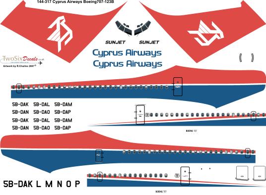 Boeing 707-123B (Cyprus Airways) 144-317