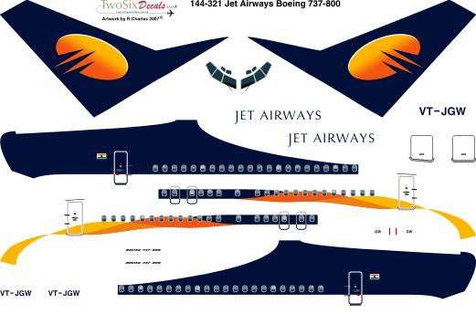 Boeing 737-800 (Jet Airways) 144-321