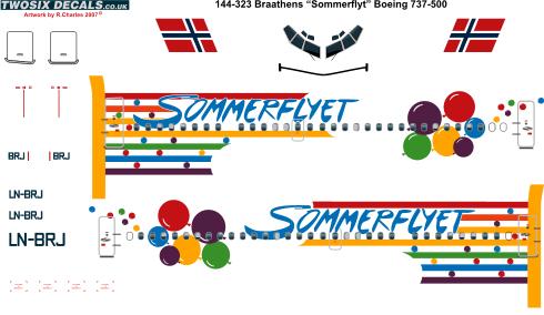 Boeing 737-500 (Braathens Somerflyet)  144-323