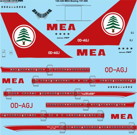 Boeing 747-200 (Middle East Airlines MEA)  144-326