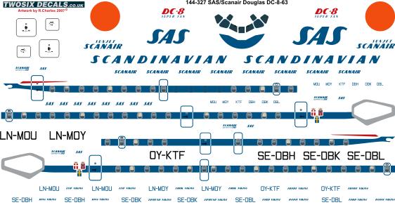Douglas DC8-63 (SAS/Scanair) 144-327