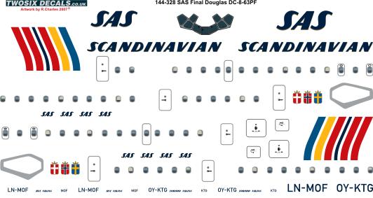 Douglas DC8-63 (SAS Final Scheme) 144-328
