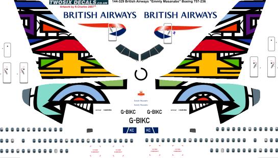Boeing 757-200 (British Airways Martha Emmly Masanabo)  144-329