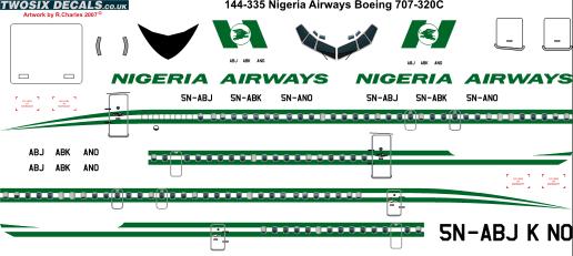 Boeing 707-320 (Nigeria Airways) 144-335