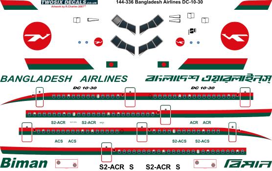 Douglas DC10-30 (Bangladesh Biman)  144-336