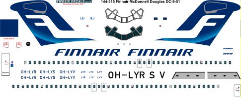 Douglas DC9-50 (Finnair NC) 144-341