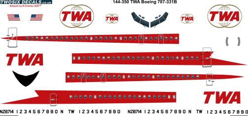 Boeing 707-331 (TWA) 144-350