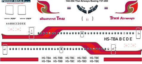 Boeing 737-200 (Thai Airways)  144-354