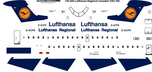 Canadair CRJ700 (Lufthansa Regional) 144-359