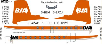 HP Herald (British Island Airways) 144-37