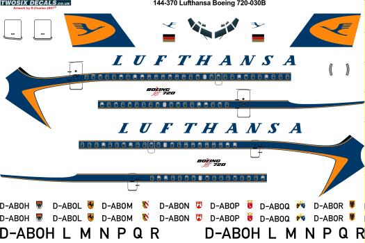 Boeing 720-030 (Lufthansa 1st scheme)  144-370