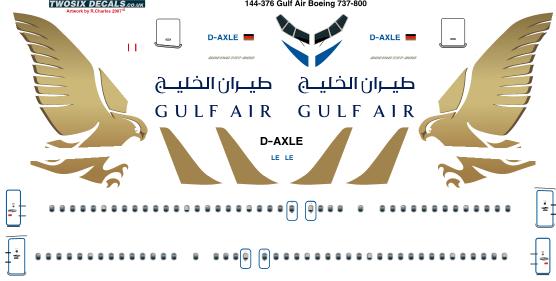 Boeing 737-800 (Gulf Air)  144-376