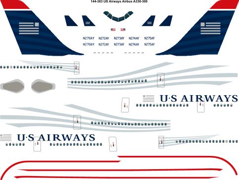 Airbus A330-300 (US Airways) 144-383