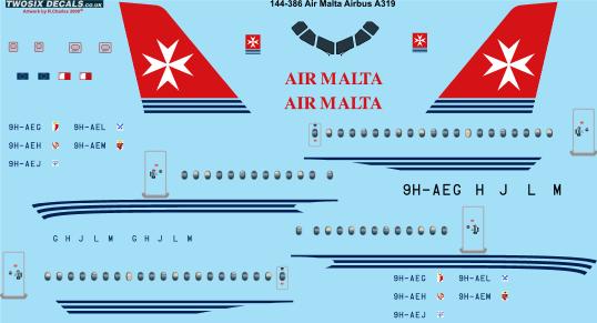 Airbus A319 (Air Malta) 144-386