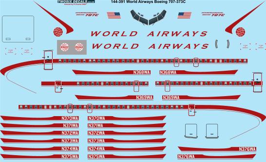 Boeing 707-320C (World Airways) 144-391