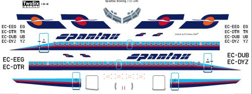 Boeing 737-200 (Spantax) 144-40