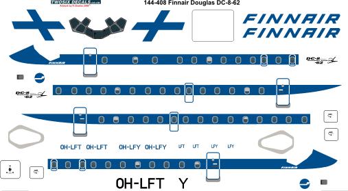 Douglas DC8-62 (Finnair) 144-408